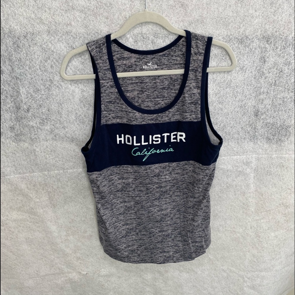 Hollister man S tank top navy blue Cali logo